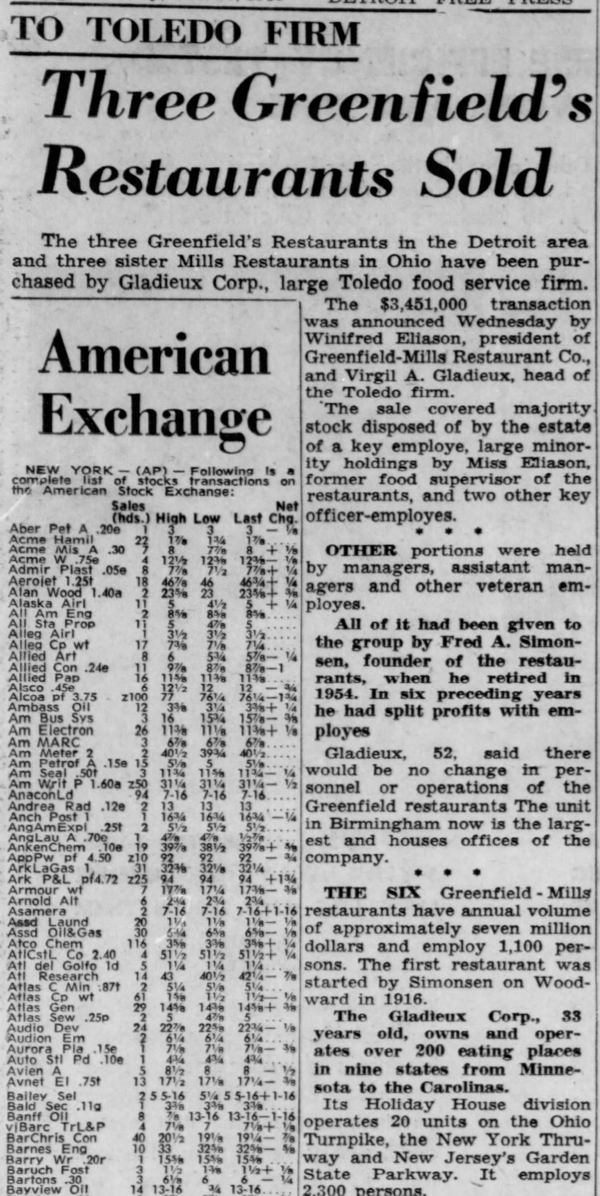 Greenfields - Oct 1960 Article On Sale (newer photo)